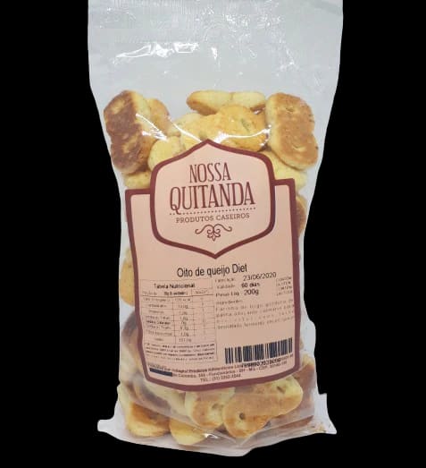 Biscoito Oito De Queijo Diet 200G Nossa Quitanda